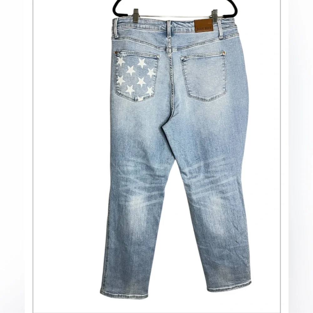 Judy Blue Star Pocket Boyfriend Jeans size 18 W